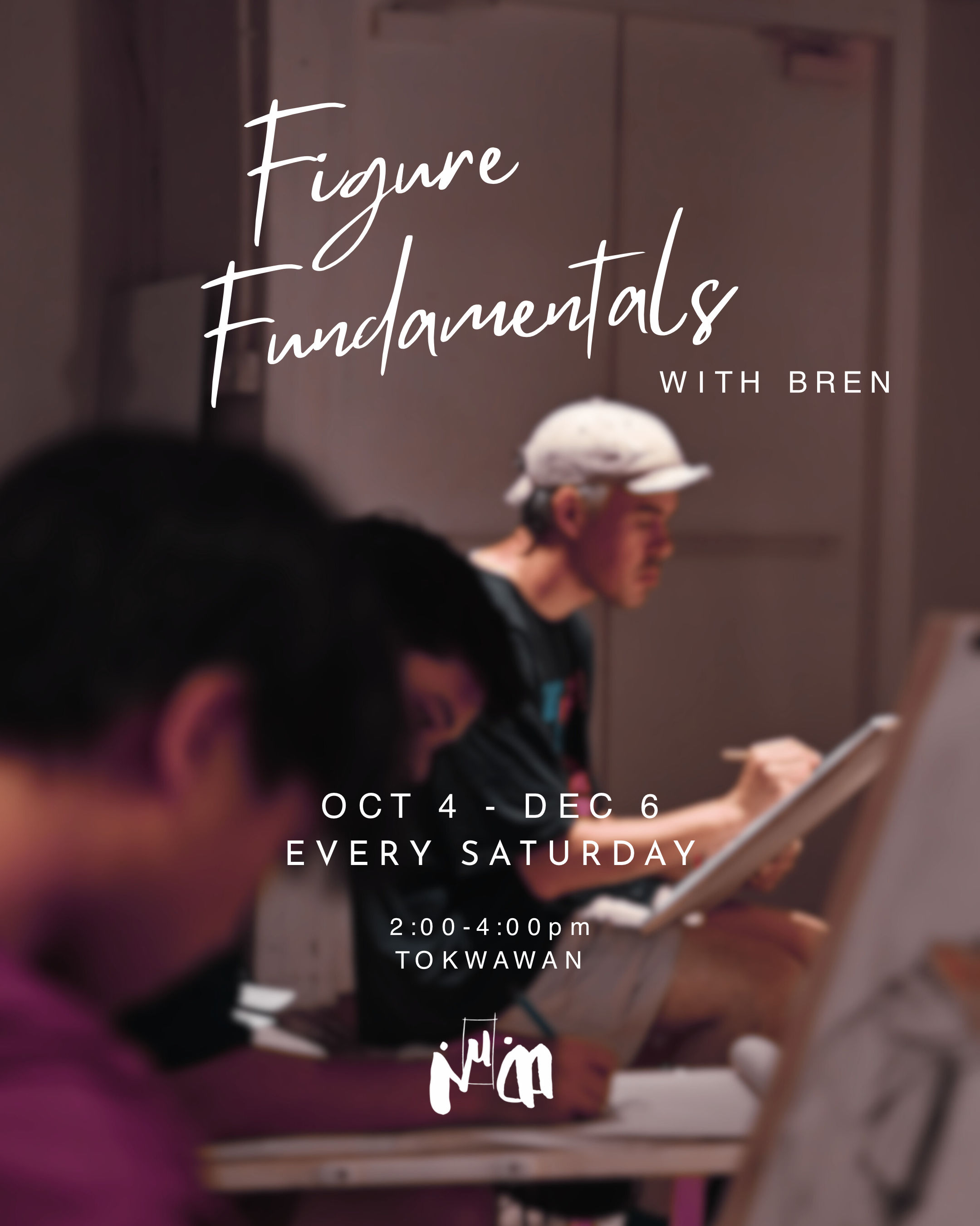Figure fundamentals with Bren - October 4th - December 6th, Every Saturday 2 - 4pm at NUDD, Tokwawan